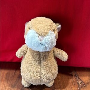 Jellycat Hamster Cinnamon Tan and White Stuffed Animal